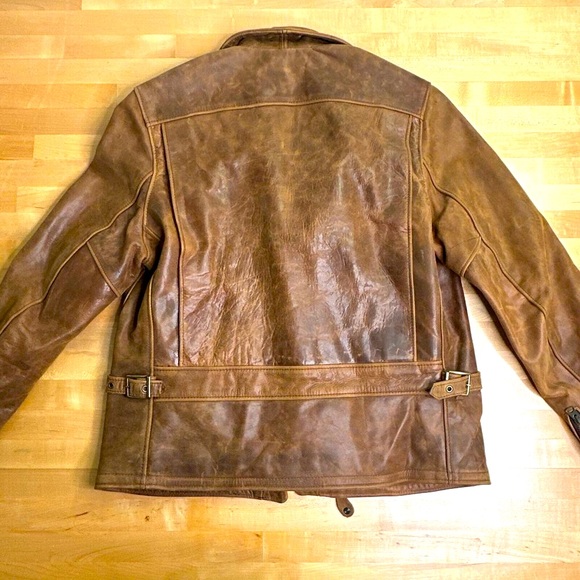 Schott Men’s Leather Jacket Large - Picture 8 of 12